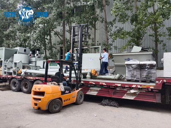 江西吉安幹粉砂漿成套設備已經發貨