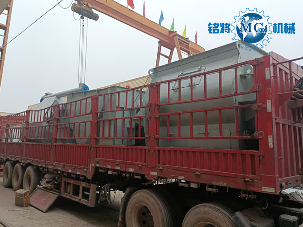 武（wǔ）漢幹粉砂漿生產線裝車現場